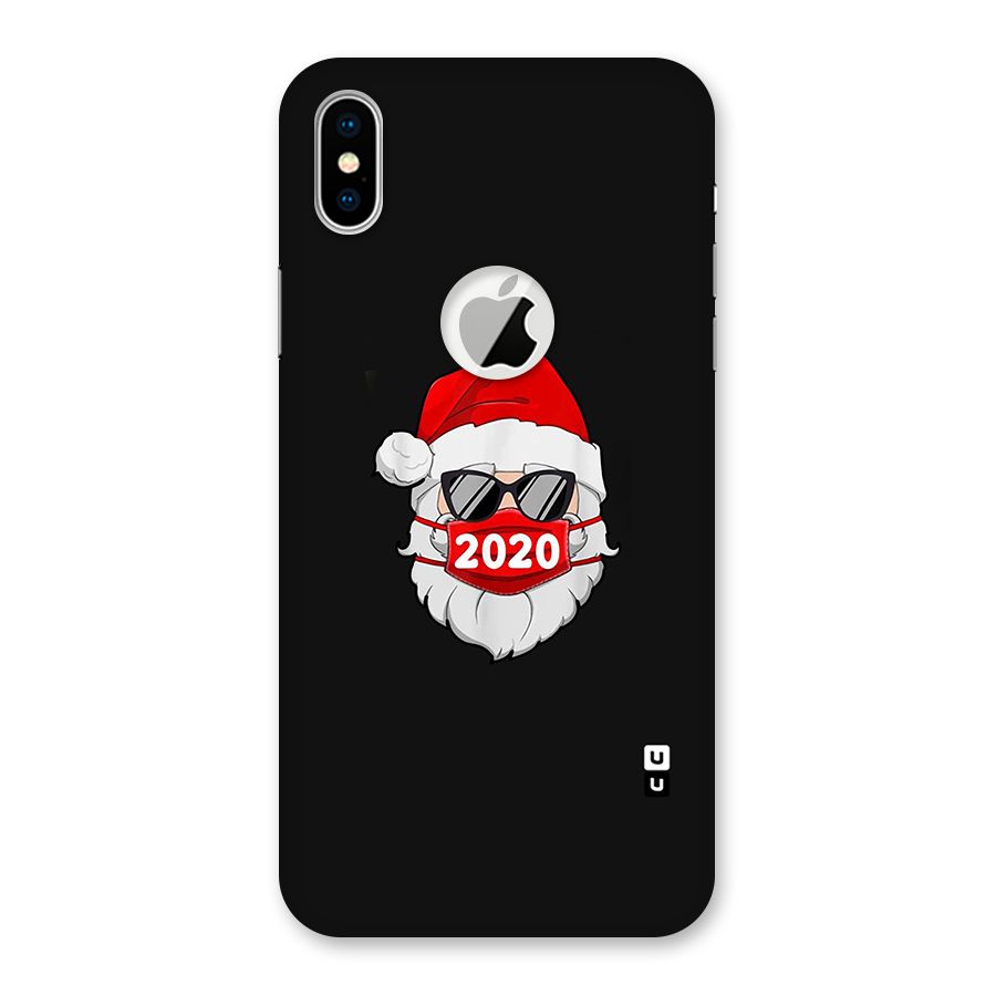 Santa 2020 Back Case for iPhone XS Logo Cut
