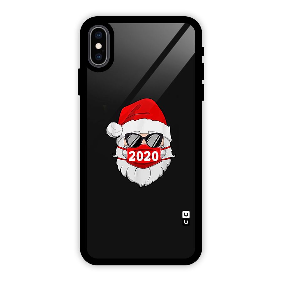 Santa 2020 Glass Back Case for iPhone XS Max