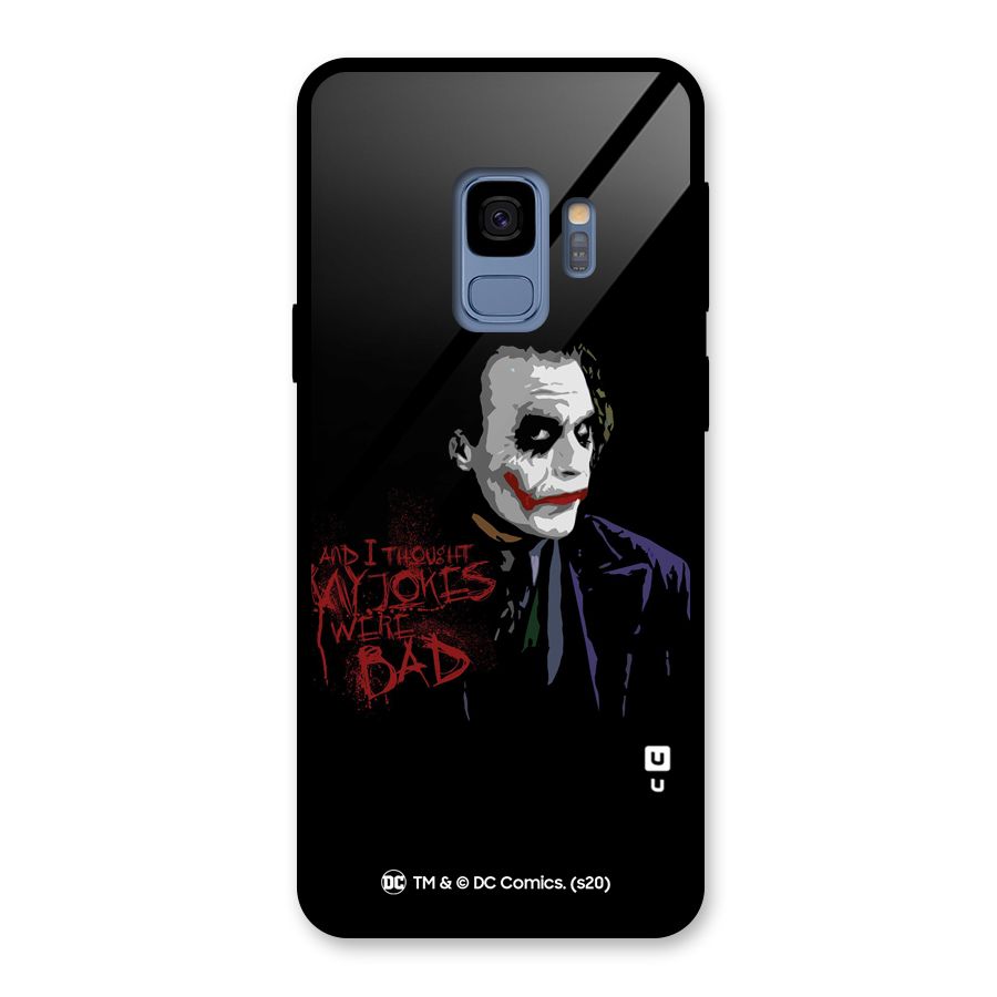 Sarcastic Joker Glass Back Case for Galaxy S9
