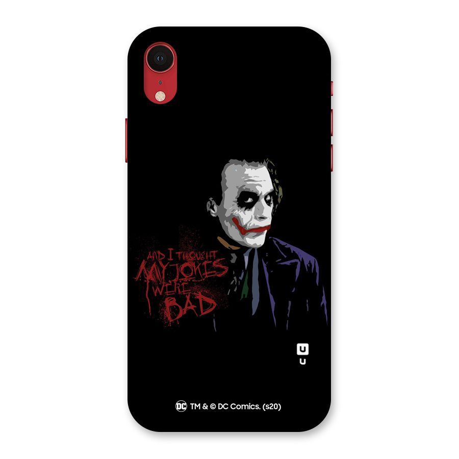 Sarcastic Joker Glass Back Case for iPhone XR