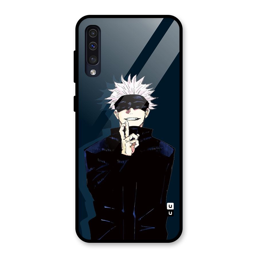 Satoru Gojo Glass Back Case for Galaxy A30s