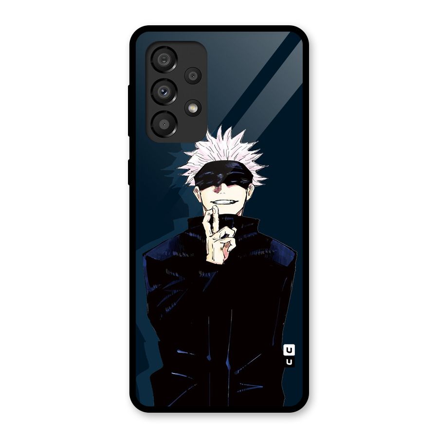 Satoru Gojo Glass Back Case for Galaxy A33 5G