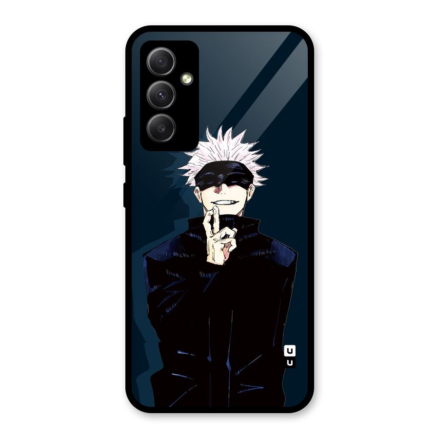 Satoru Gojo Glass Back Case for Galaxy A34