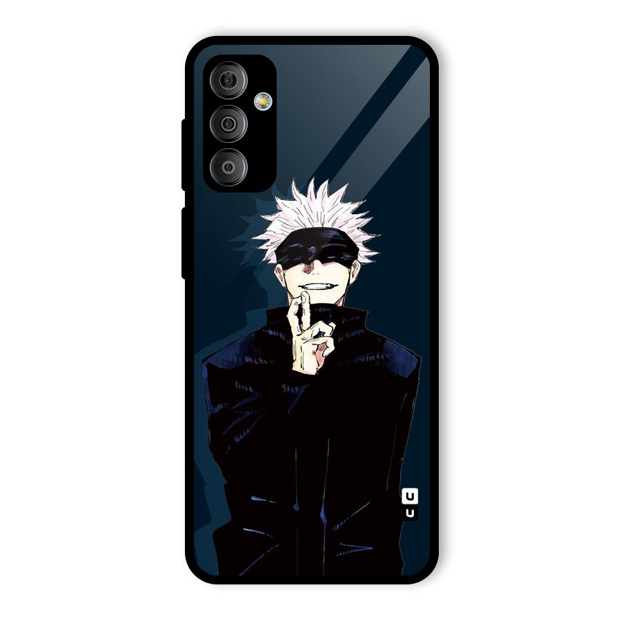 Satoru Gojo Glass Back Case for Galaxy F23