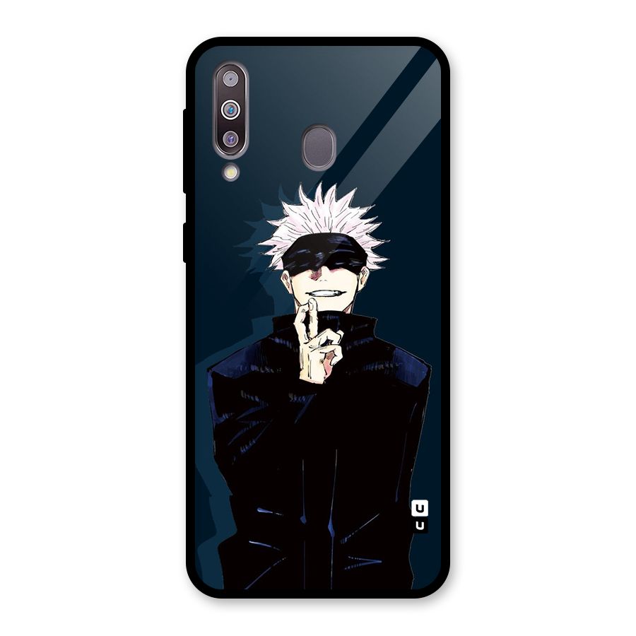 Satoru Gojo Glass Back Case for Galaxy M30