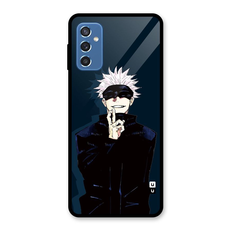Satoru Gojo Glass Back Case for Galaxy M52 5G
