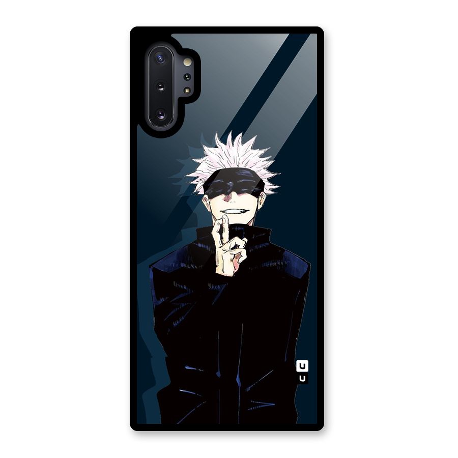Satoru Gojo Glass Back Case for Galaxy Note 10 Plus