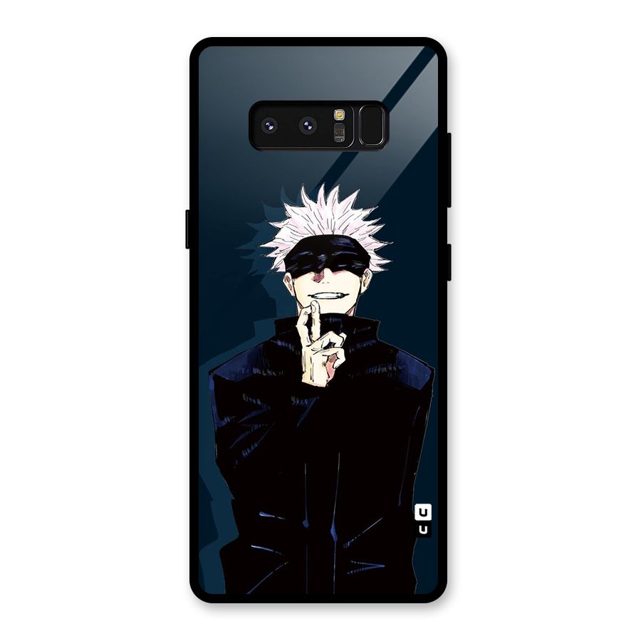 Satoru Gojo Glass Back Case for Galaxy Note 8