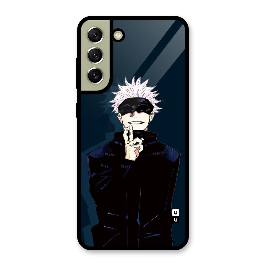 Satoru Gojo Glass Back Case for Galaxy S21 FE 5G