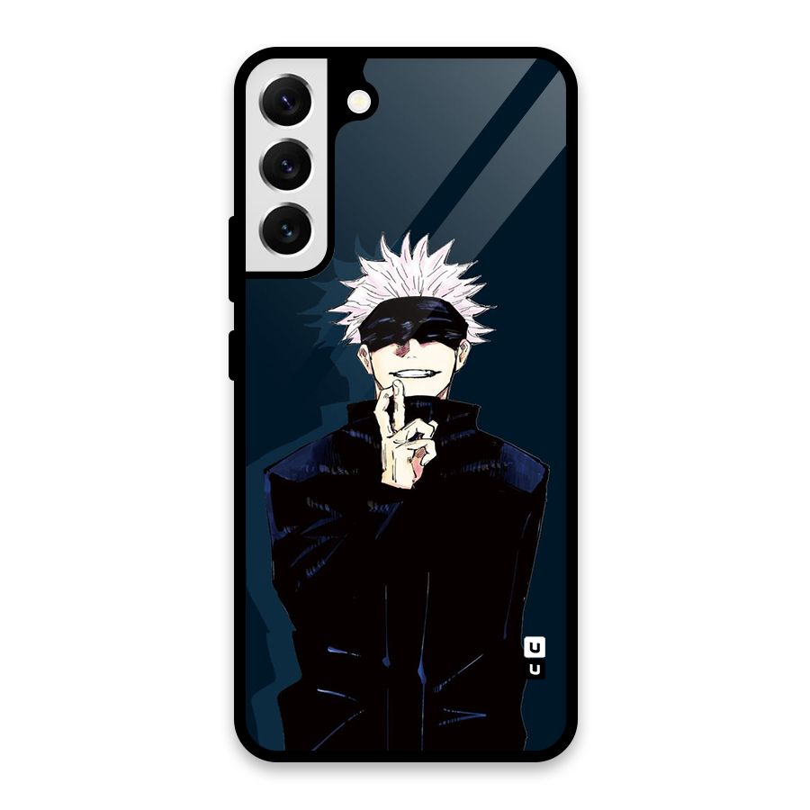 Satoru Gojo Glass Back Case for Galaxy S22 Plus 5G
