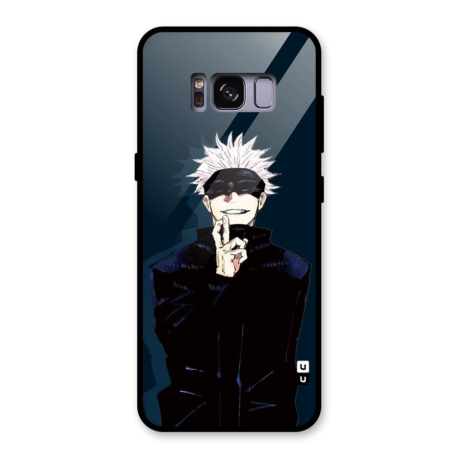 Satoru Gojo Glass Back Case for Galaxy S8