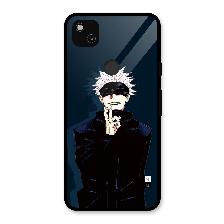 Satoru Gojo Glass Back Case for Google Pixel 4a