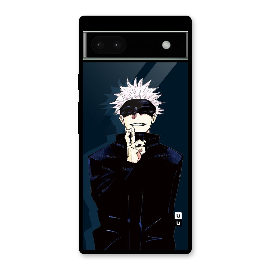Satoru Gojo Glass Back Case for Google Pixel 6a