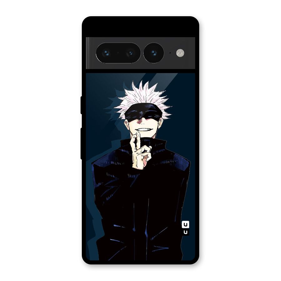 Satoru Gojo Glass Back Case for Google Pixel 7 Pro