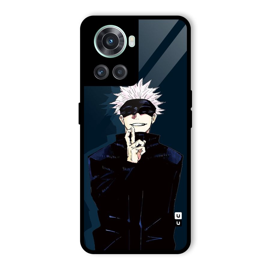 Satoru Gojo Glass Back Case for OnePlus 10R