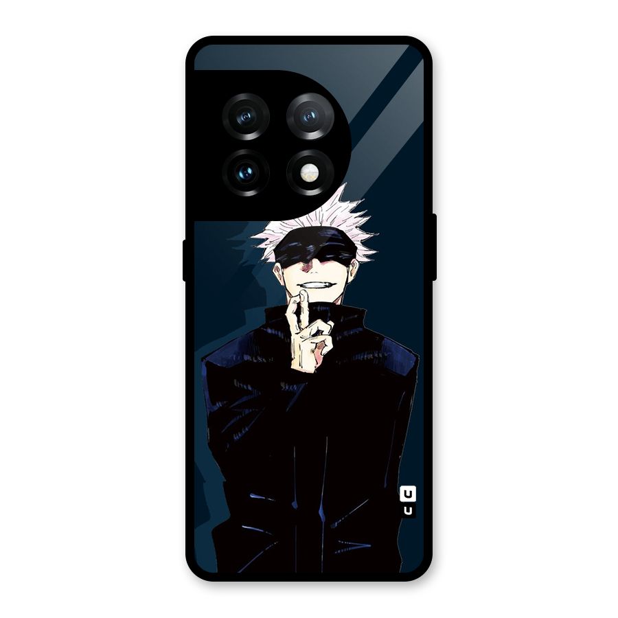 Satoru Gojo Glass Back Case for OnePlus 11