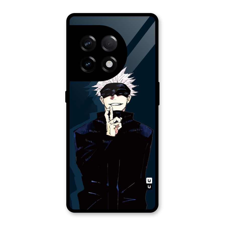 Satoru Gojo Glass Back Case for OnePlus 11R