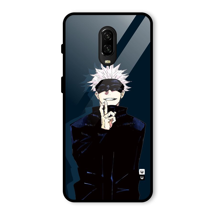 Satoru Gojo Glass Back Case for OnePlus 6T