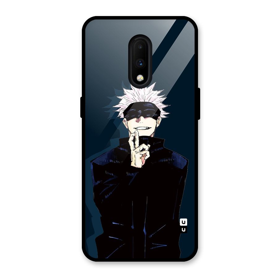 Satoru Gojo Glass Back Case for OnePlus 7