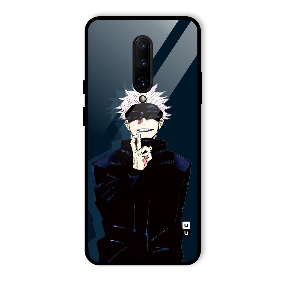 Satoru Gojo Glass Back Case for OnePlus 7 Pro