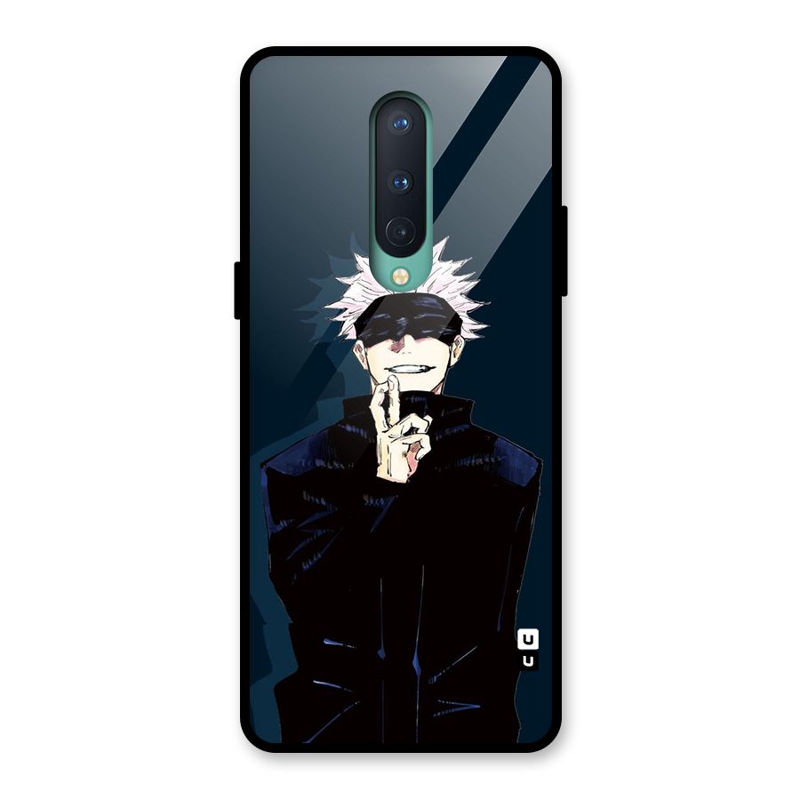 Satoru Gojo Glass Back Case for OnePlus 8