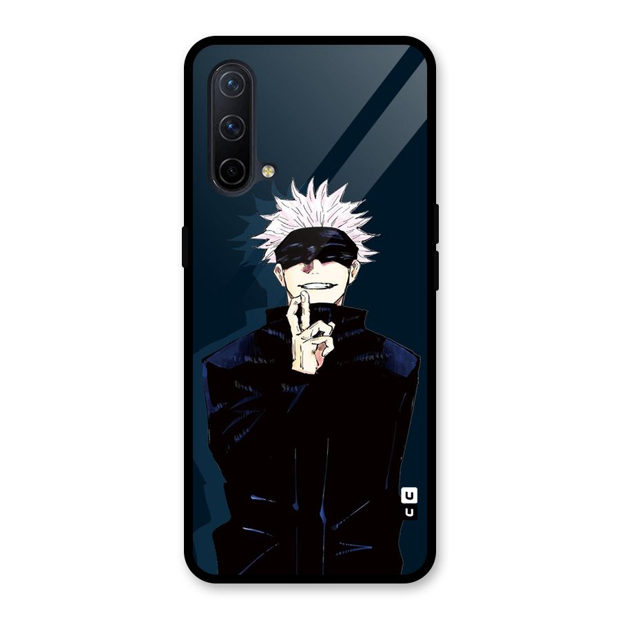Satoru Gojo Glass Back Case for OnePlus Nord CE 5G