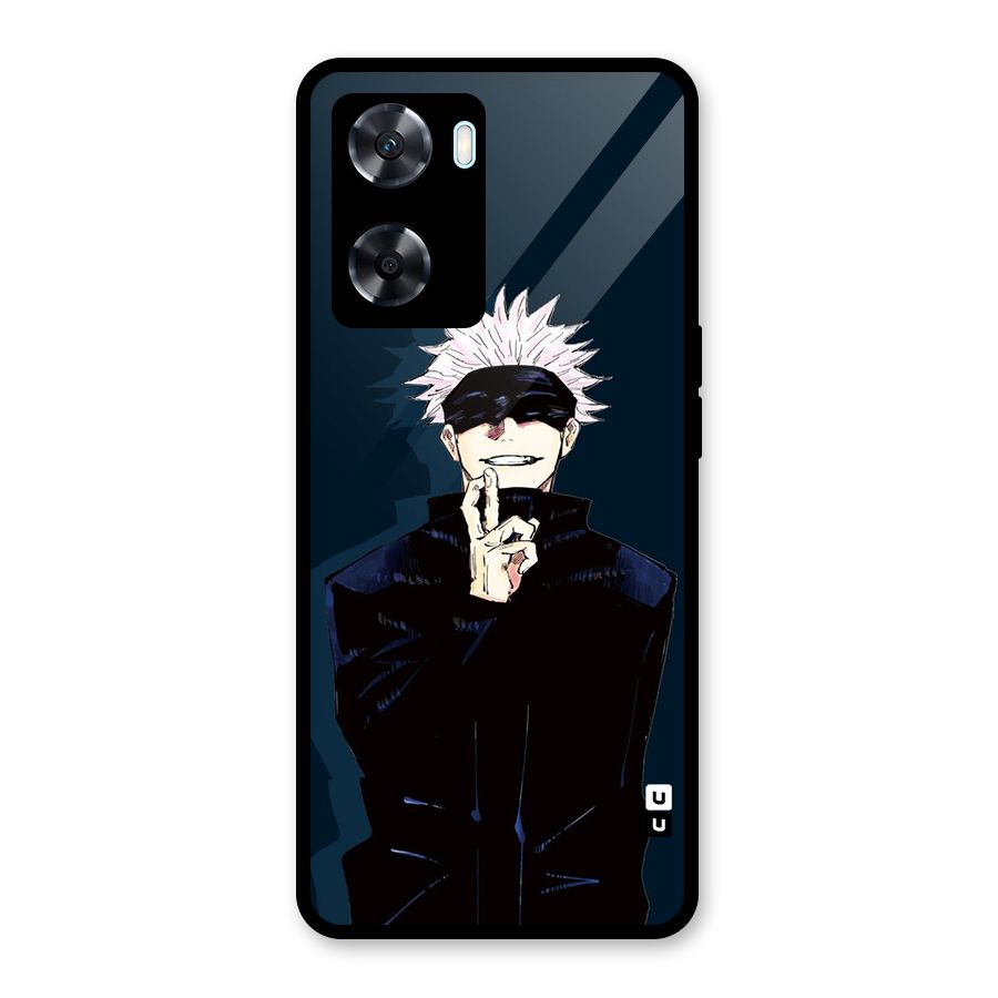 Satoru Gojo Glass Back Case for Oppo A77