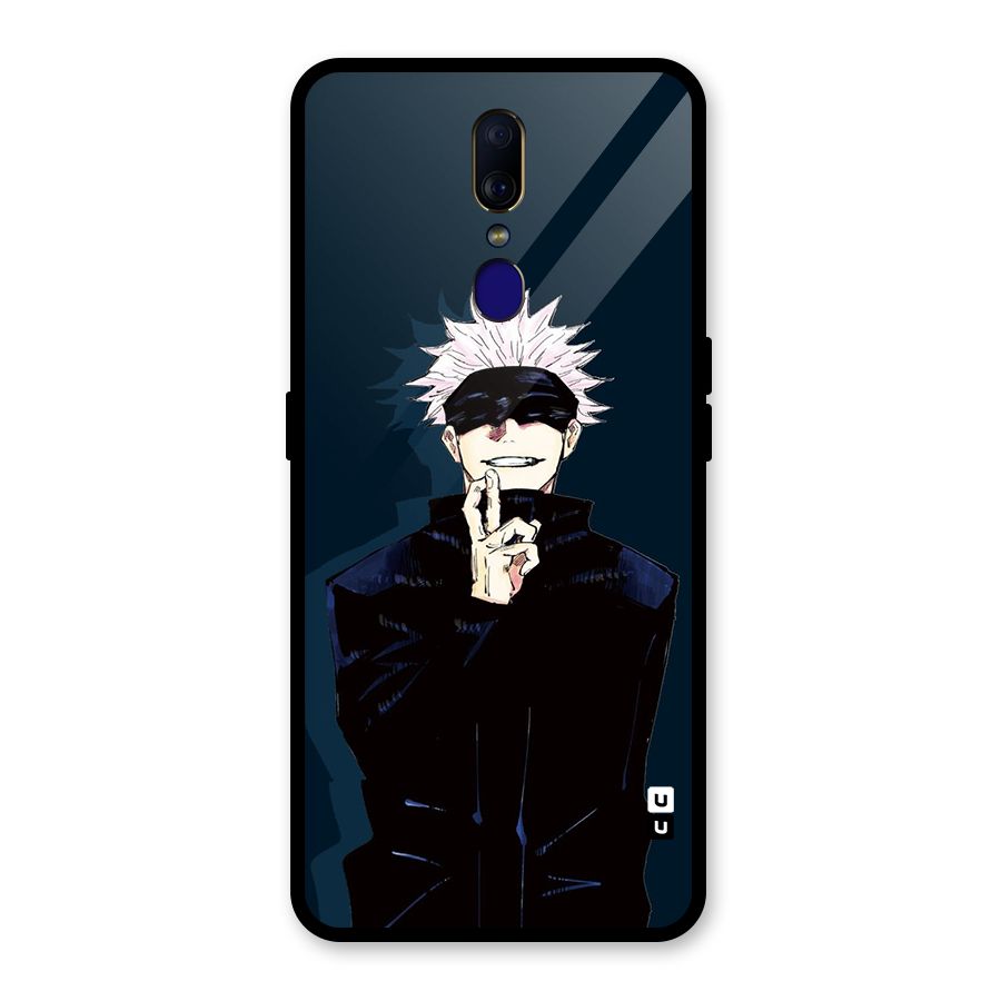 Satoru Gojo Glass Back Case for Oppo F11