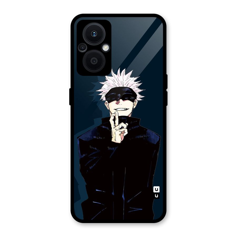 Satoru Gojo Glass Back Case for Oppo F21s Pro 5G