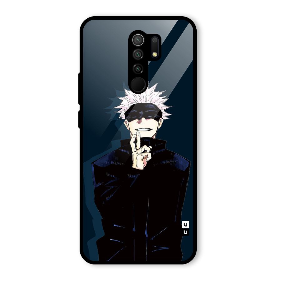 Satoru Gojo Glass Back Case for Poco M2