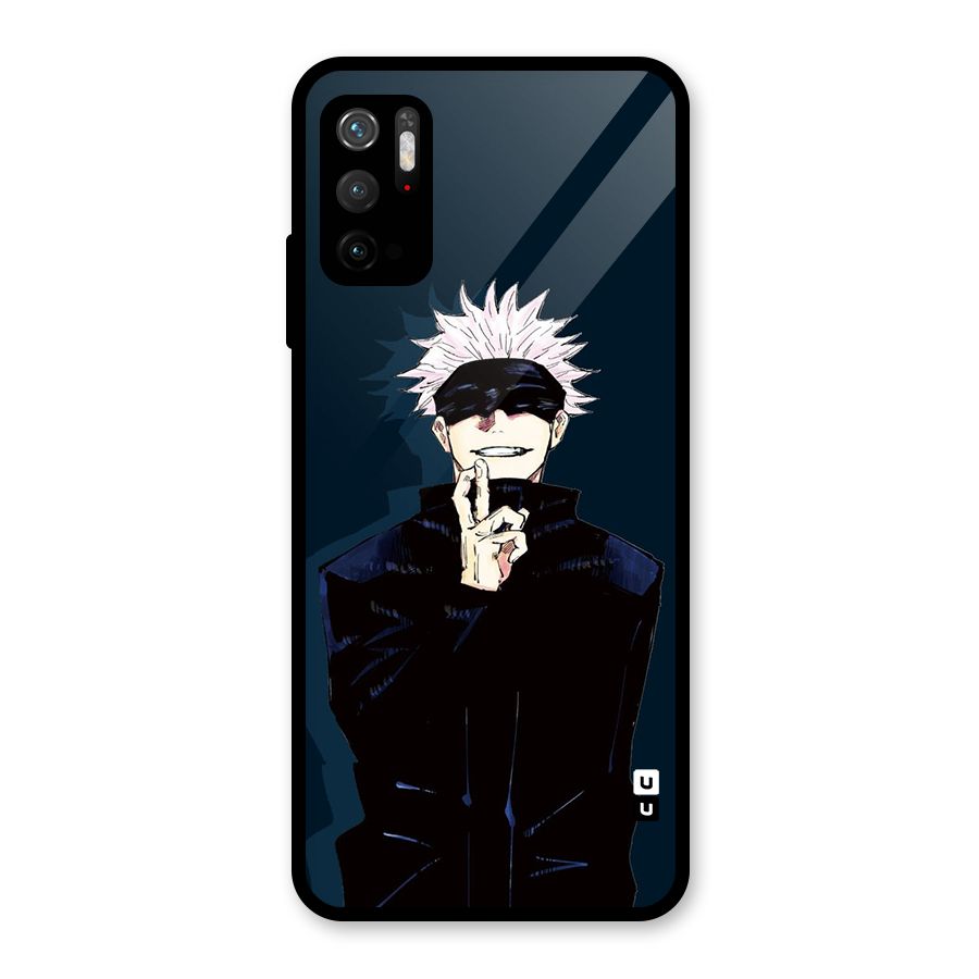 Satoru Gojo Glass Back Case for Poco M3 Pro 5G