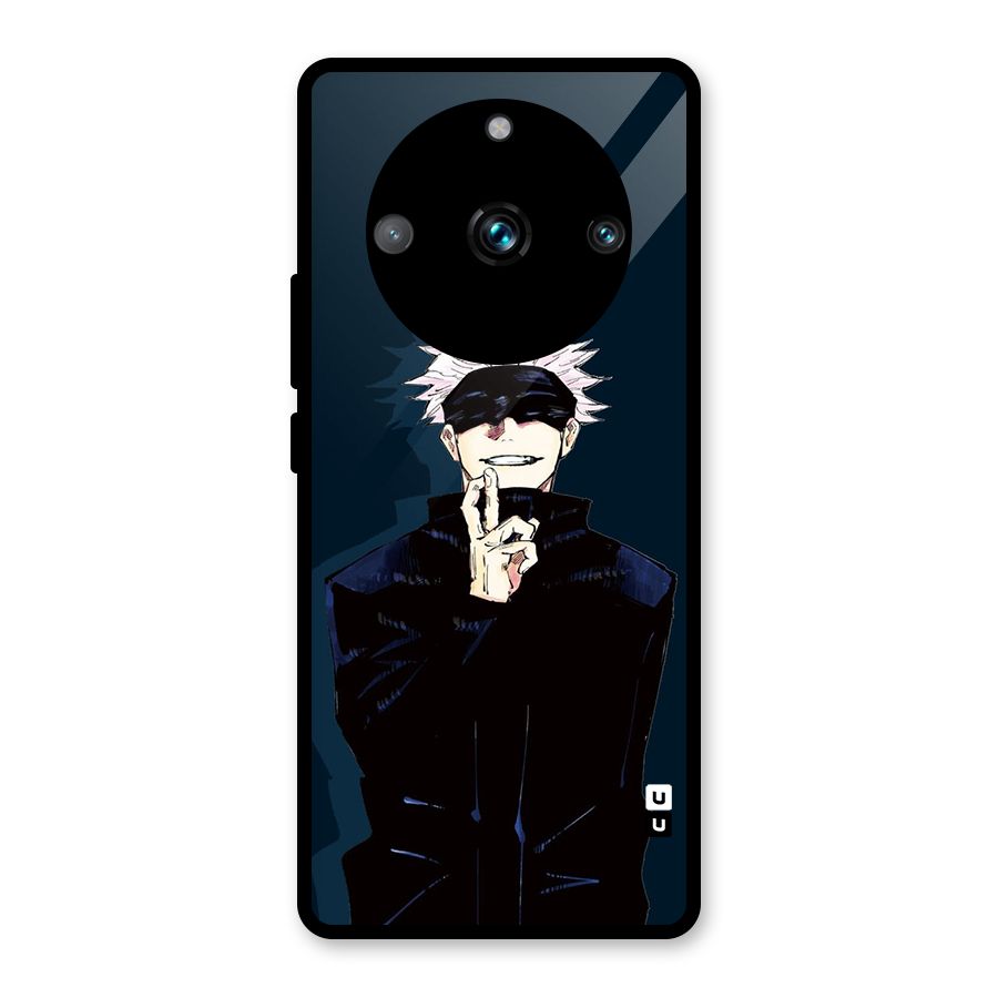 Satoru Gojo Glass Back Case for Realme 11 Pro Plus