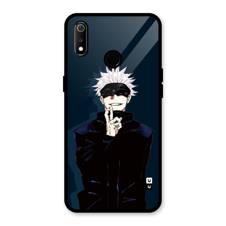 Satoru Gojo Glass Back Case for Realme 3i