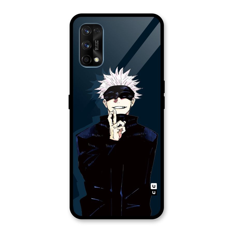 Satoru Gojo Glass Back Case for Realme 7 Pro