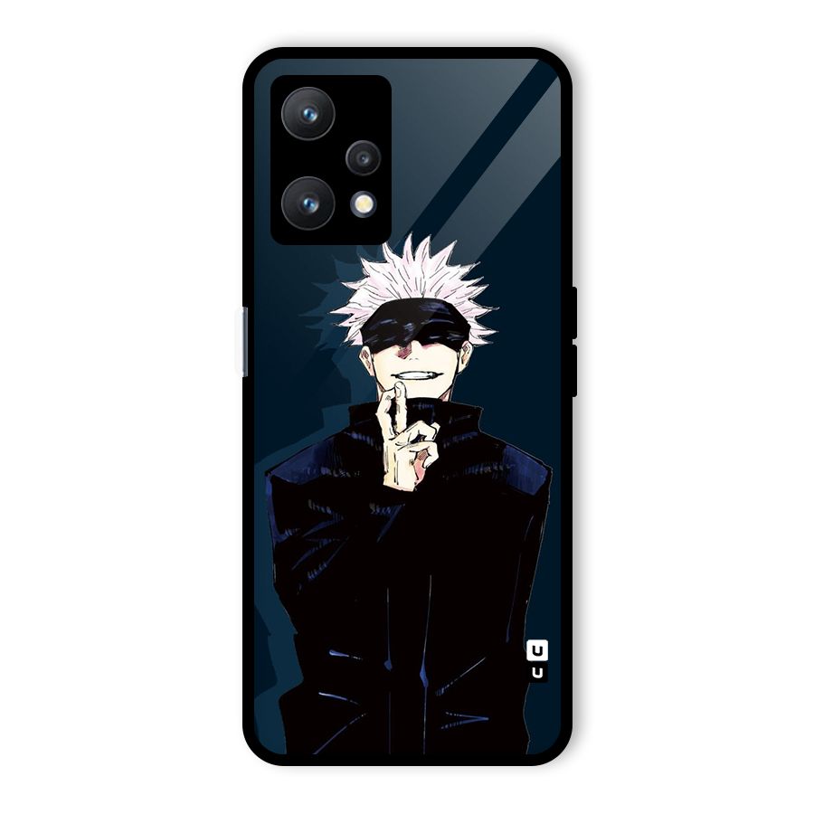 Satoru Gojo Glass Back Case for Realme 9 Pro 5G