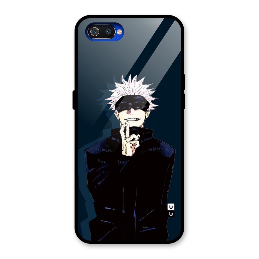 Satoru Gojo Glass Back Case for Realme C2