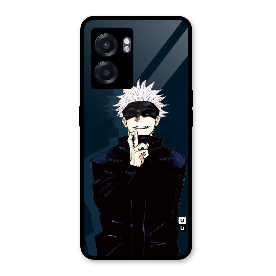 Satoru Gojo Glass Back Case for Realme Narzo 50 5G