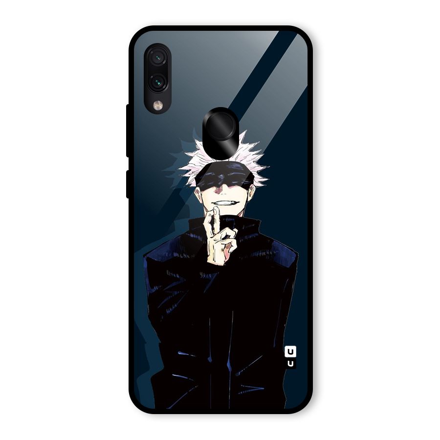 Satoru Gojo Glass Back Case for Redmi Note 7 Pro