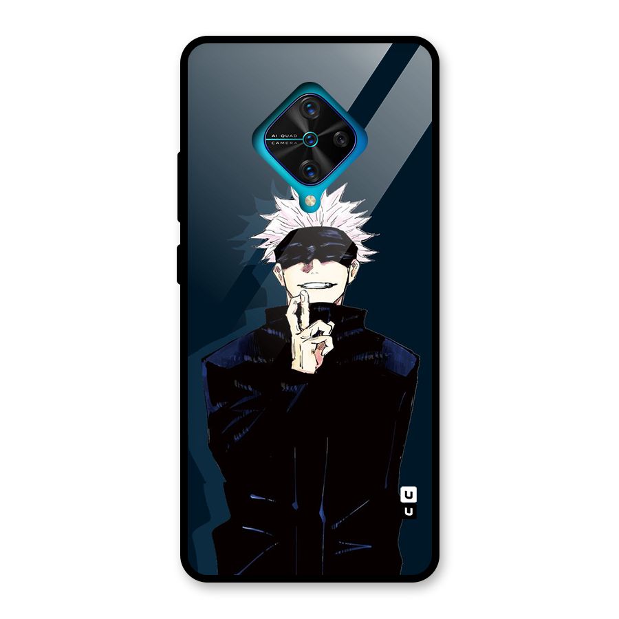 Satoru Gojo Glass Back Case for Vivo S1 Pro