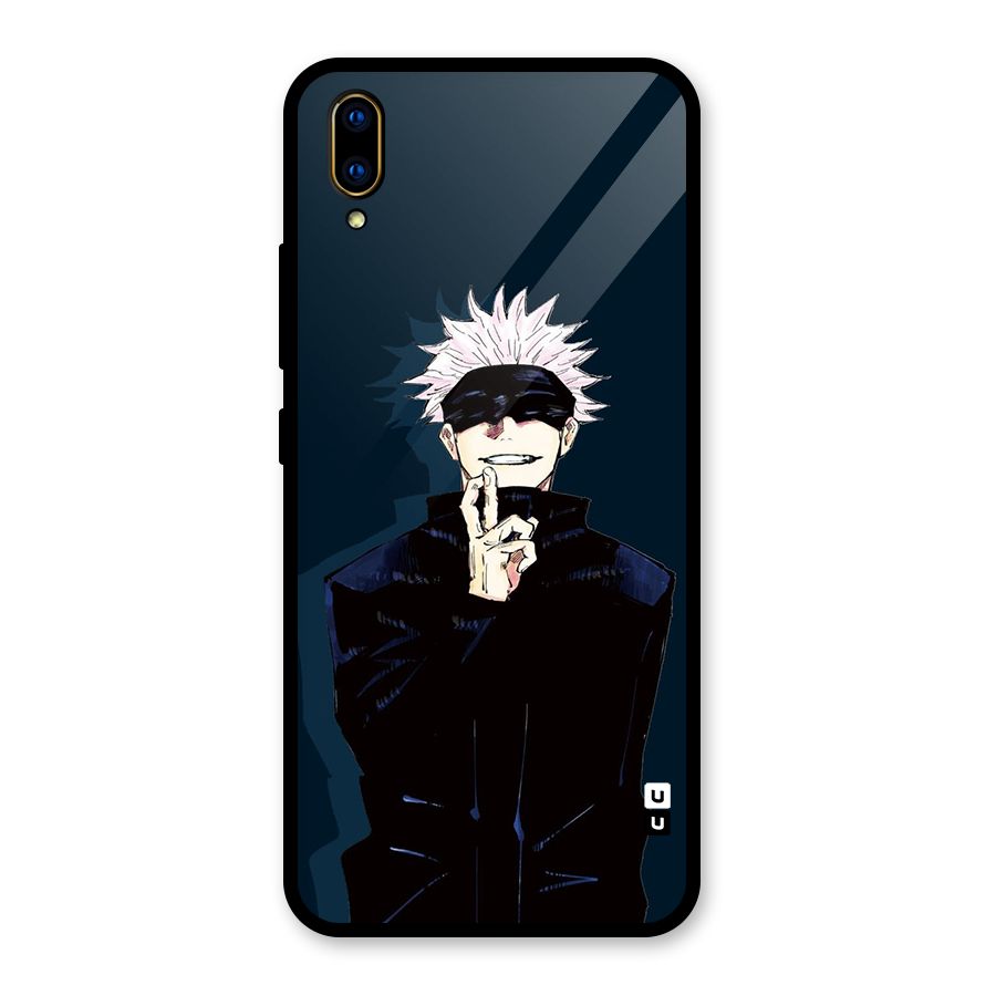 Satoru Gojo Glass Back Case for Vivo V11 Pro