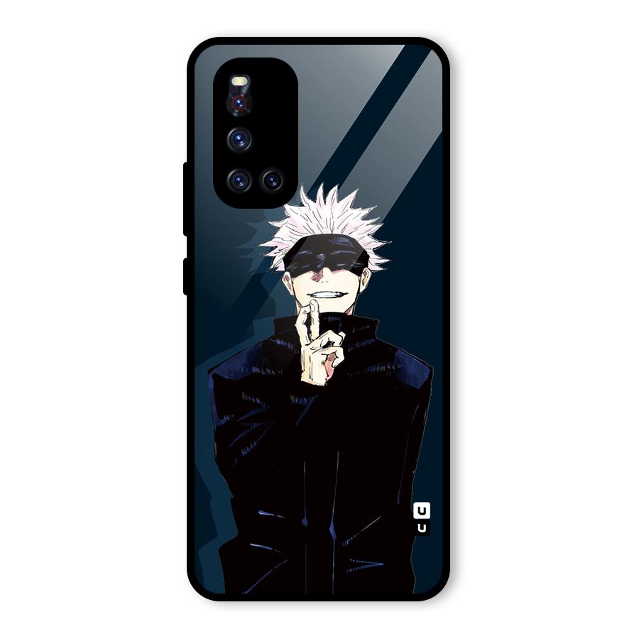 Satoru Gojo Glass Back Case for Vivo V19