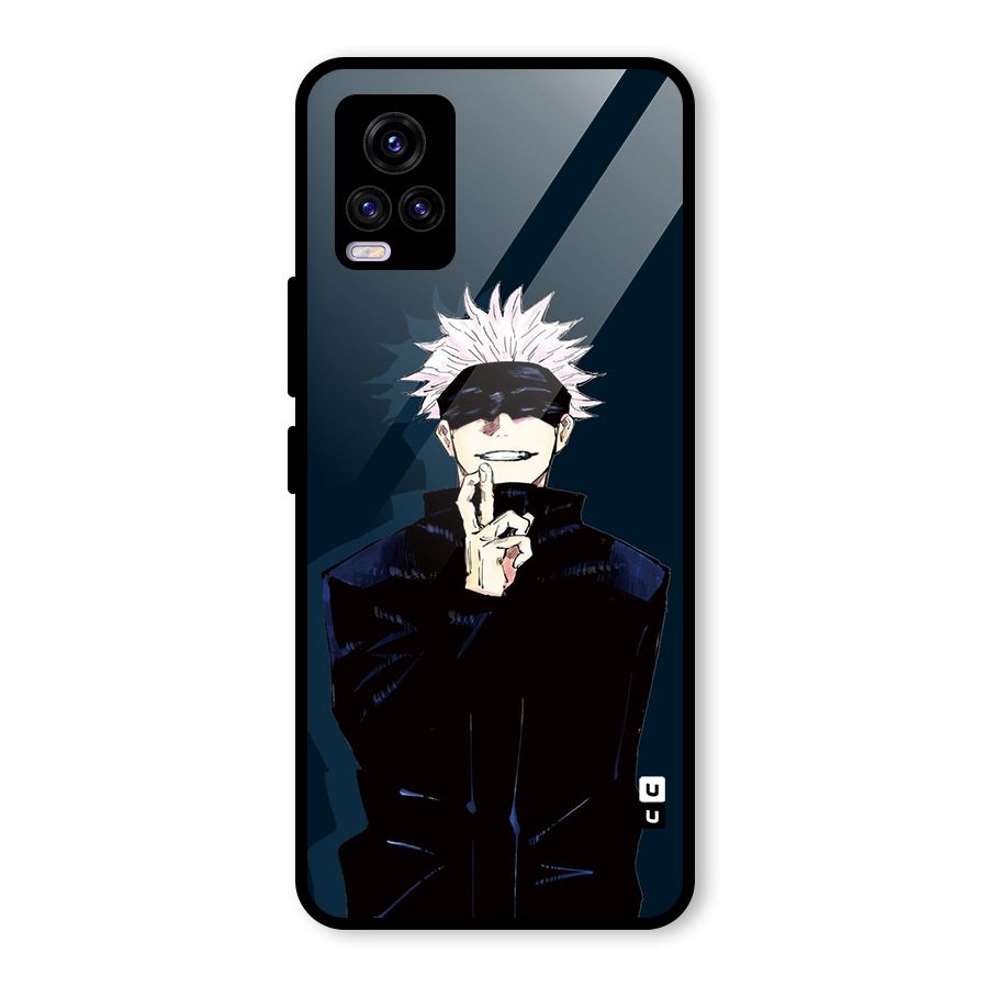 Satoru Gojo Glass Back Case for Vivo V20 2021