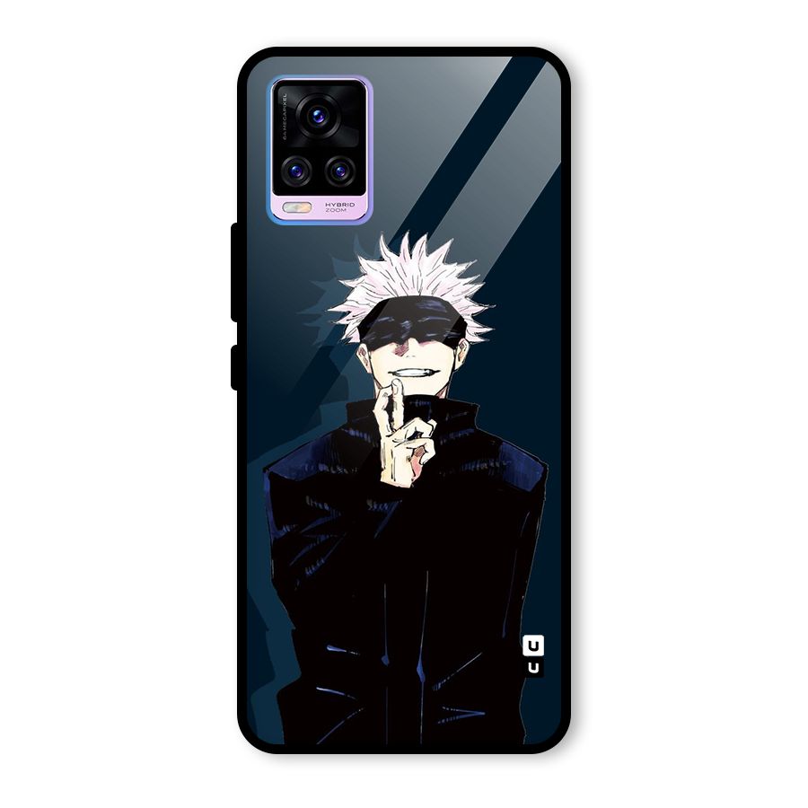 Satoru Gojo Glass Back Case for Vivo V20 Pro