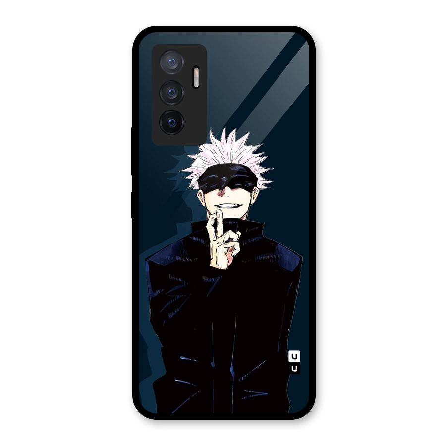 Satoru Gojo Glass Back Case for Vivo V23e