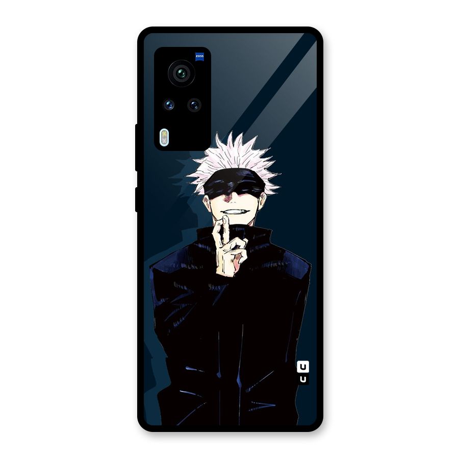 Satoru Gojo Glass Back Case for Vivo X60 Pro