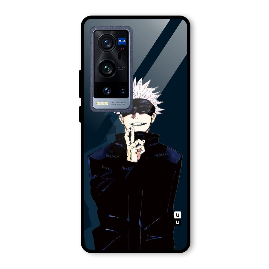 Satoru Gojo Glass Back Case for Vivo X60 Pro Plus