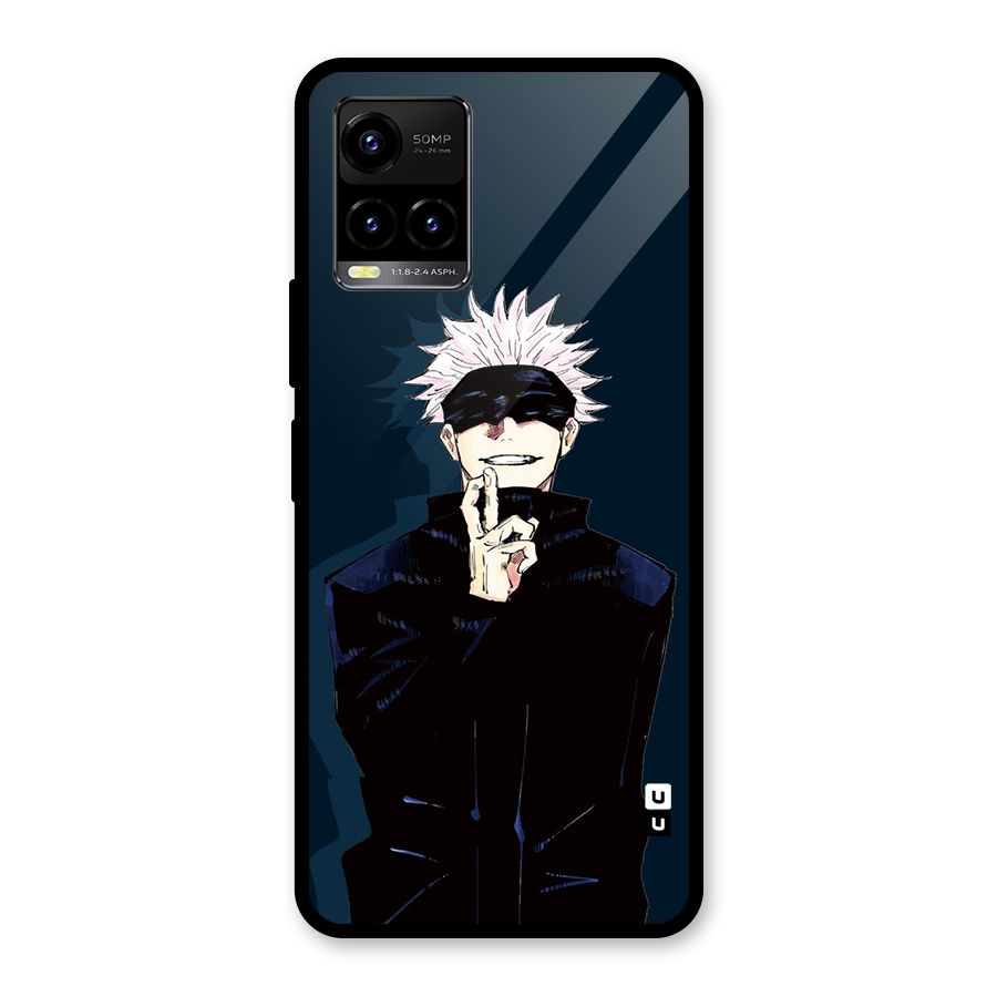Satoru Gojo Glass Back Case for Vivo Y21T