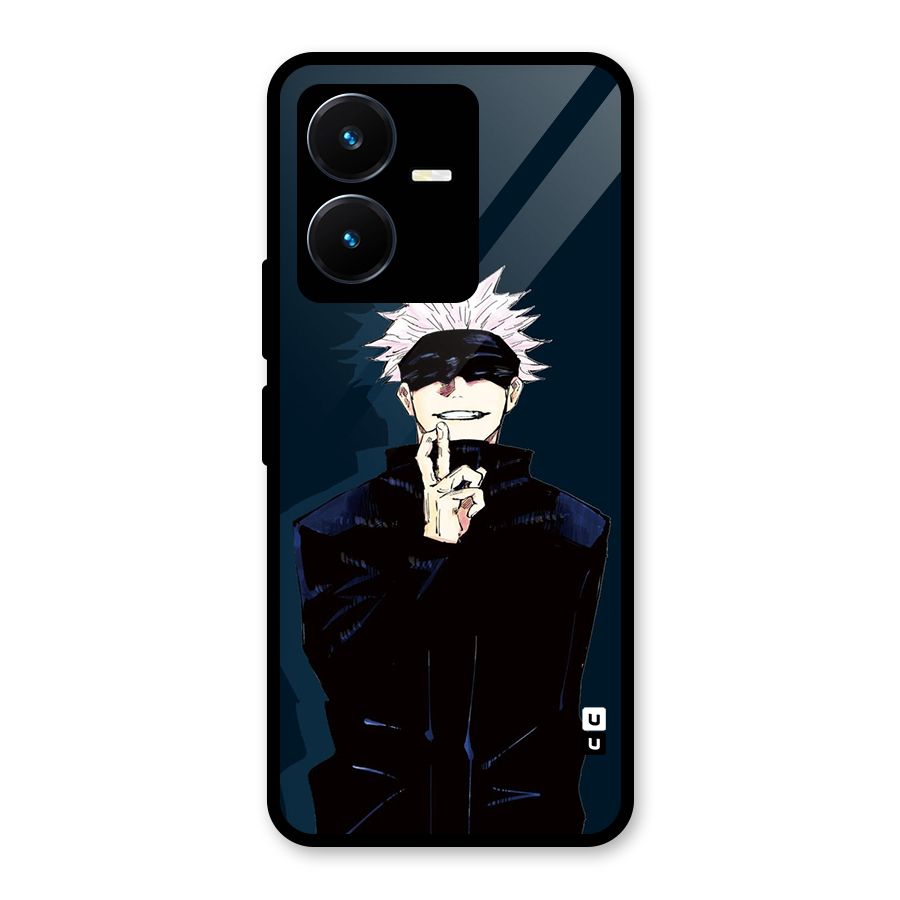 Satoru Gojo Glass Back Case for Vivo Y22