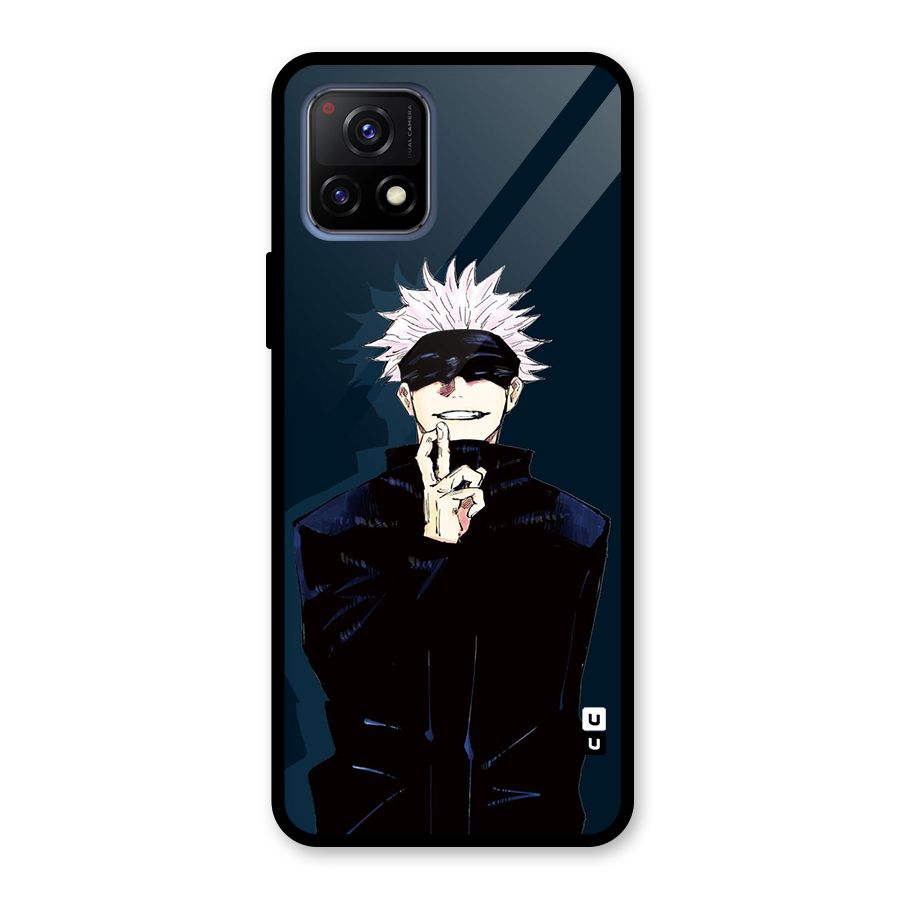 Satoru Gojo Glass Back Case for Vivo Y72 5G