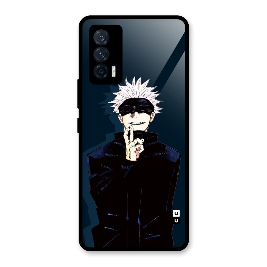 Satoru Gojo Glass Back Case for Vivo iQOO 7 5G